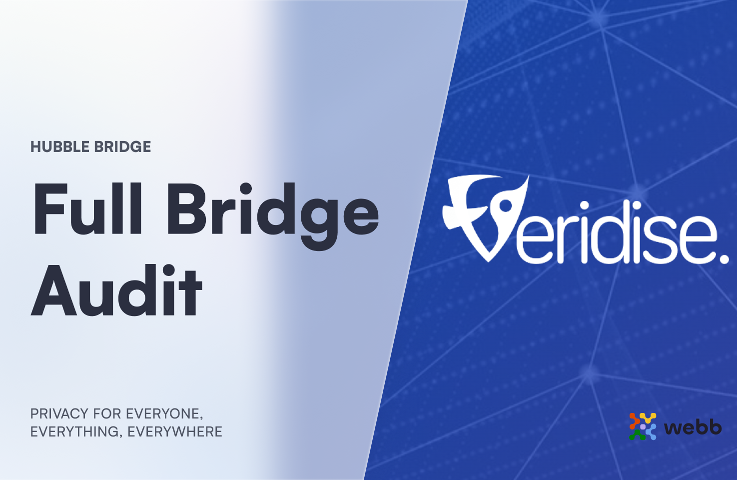 Webb's Hubble Bridge Security Audit Completed by Veridise